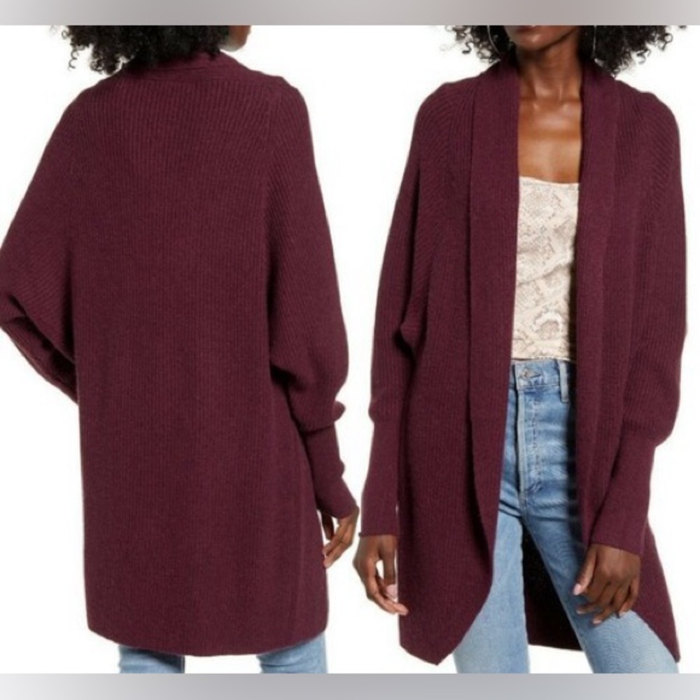 Leith Shawl Dolman Sleeve Long Cardigan